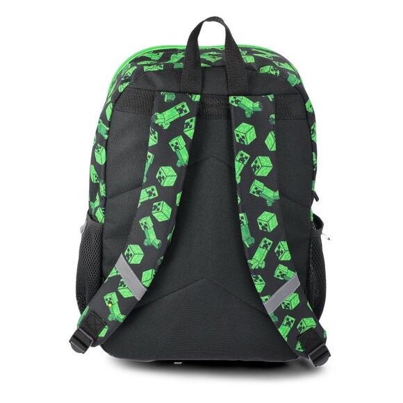 Minecraft Boys 17 in 5 Piece Backpack Set with Headphones Lunch kit Water Bottle - Picture 4 of 4